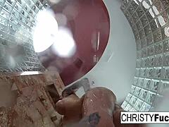 Christy and dahlia fuck in shower