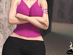 Puerto Rican Bitch Jerks Off My Huge Dick In Cartoon Interracial Scene