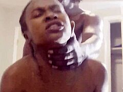 Skinny amateur slut bends over for sloppy blowjob and doggystyle pounding. Her submissive small tits shake as big cock fills every tight hole perfectly.