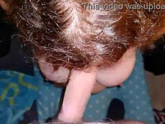 Wife gives handjob and blowjob leading to cumshot