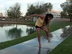 Alexa Loren Nude Under Sprinklers Hd!