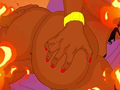 Day two, Cherokee D'Ass lets me fuck her big black ass doggystyle.