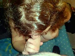 Wife gives handjob and blowjob leading to cumshot