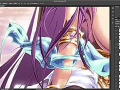 Busty Athena from Saint Seiya in hentai cosplay.