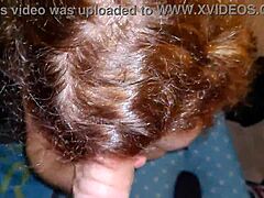 Wife gives handjob and blowjob leading to cumshot