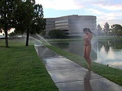 Alexa Loren Nude Under Sprinklers Hd!