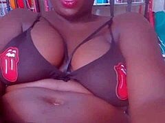 Watch this ebony mature masturbate in lingerie, no limits?
