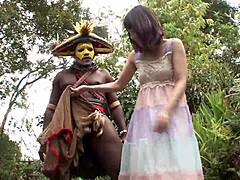 In A Tense Matchup Black Competitor Faces Off Against Asian Opponent