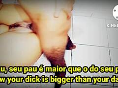 Anhelando ese creampie de suegra brasileña en su coño grande y culón