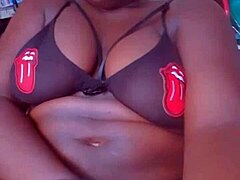 Watch this ebony mature masturbate in lingerie, no limits?