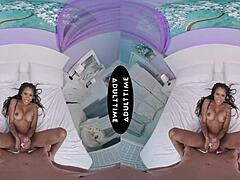 Hot Cali Sweets titty fucks David Lee's big dick then rides it hard