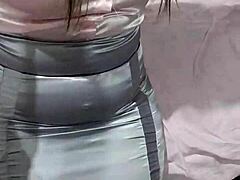 what's under that satin silver skirt from skirtshouse?