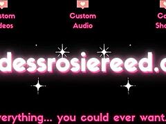 goddess rosie reed dominates with nipple clamps and obedience training in femdom pov