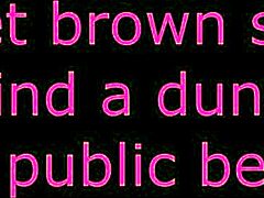 Wanna join me for sweet sex behind the dune? She asks on the public beach