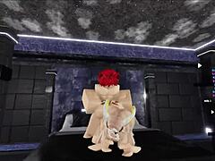 Is the blonde succubus enjoying the cat boy's dick in hardcore action?