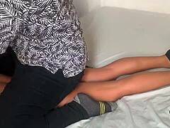 He dominated my stepsister with erotic massage