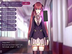 training the bitch hentai game in outdoor public pussy!!