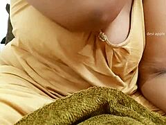 Sexy college coed shows off her perky tits