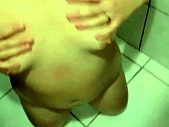 Amateur prostitute gets cum on pussy!