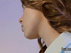 The fantastic tiny teen spreads her tight pussy while getting her butt hole reamed by a big cock.