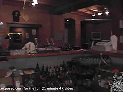 Intense Behind-Bar Blowjob Ends in Cumshot