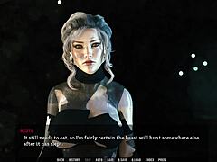 Мы жёстко трахались рядом со спящей тётей в хентай игре!