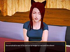 Bold Teen With Small Tits In Family Scene