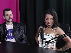 Brazilian teen fetish with finger sucking and steak