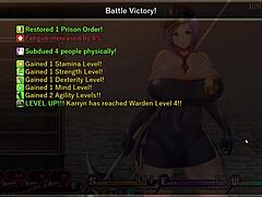 how does karryn get slutty in prison with her big tits and ass?