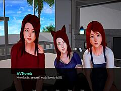 Redhead in family Ecchi cartoon