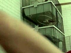 Horny tattooed guy indulges in wet piss play on the sofa.