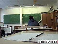 Kristof Cale And Taissia Shanti Hook Up In Classroom!