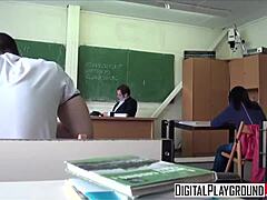 Kristof Cale And Taissia Shanti Hook Up In Classroom!