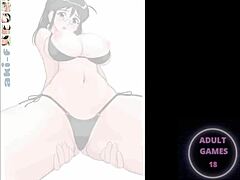 chica anime follada por un consolador en juego cartoon