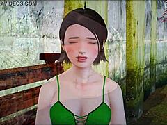 In my new family the 18+ brunette with small tits joins