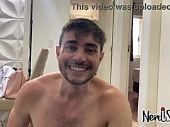 eating the hairy latina brunette's narrow ass