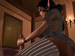 Gothic elf's sensual 3D encounter