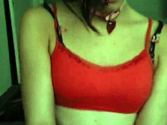 Amateur girl talks too much during her performance