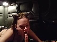 i give kitty blowjob with buttplug