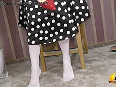 I'm Katerina Hartlova, playing with my boobs and pussy in lingerie