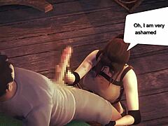 lara croft cosplay hentai fucks man in animated manga