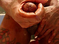 i'm jerking off my big black cock, hallelujah johnson