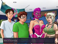 summertime saga 155 hits with erotic hentai cartoon scenes