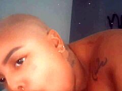 Ebony BBW with tattoos enjoys early morning sex, focusing on her fat ass and pussy fucking