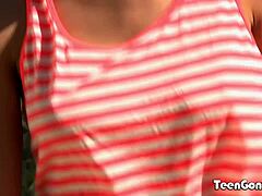 why does teengonzo teen with natural tits get banged by white fat dick