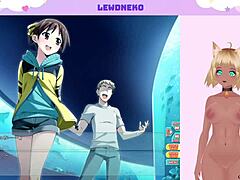 hey, lewdneko plays go go nippon while masturbating with toys part 4