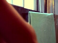 Ebony babe rides after blowjob