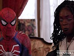 Kenzie Taylors hardcore scene i SpideyPool XXX: Axel Brown parodi