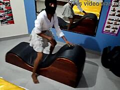 delicious skinny brunette visits her stepfather to give him something special, wants slow and discreet sex