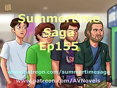 summertime saga 155 hits with erotic hentai cartoon scenes